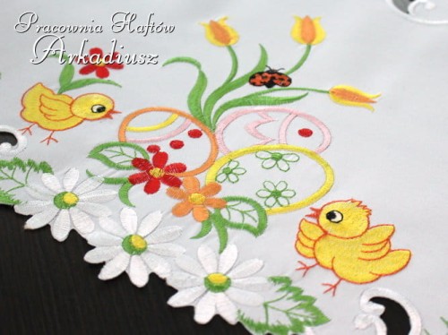 Serwety wielkanocne "pisklęta na białym"