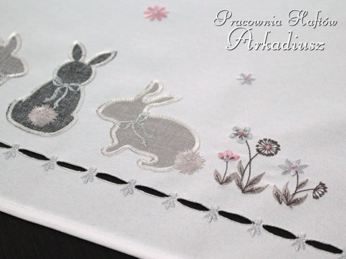 Serwety wielkanocne "szare zajączki"