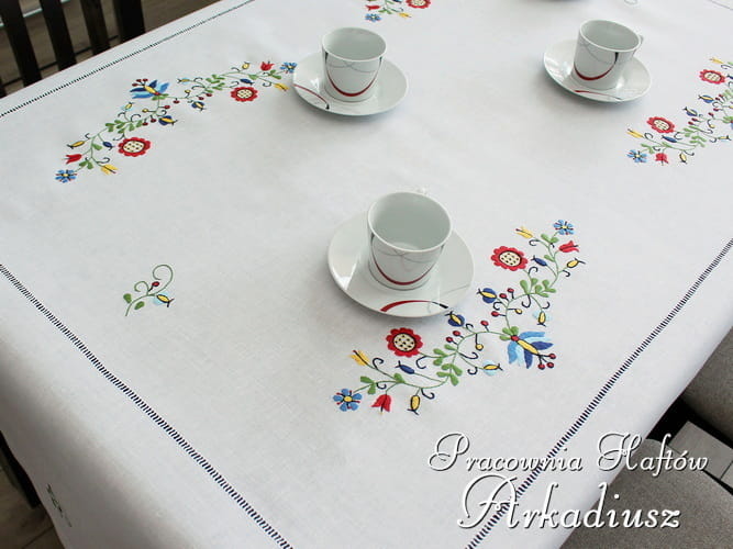 Obrus haftowany kaszubski KASZ04