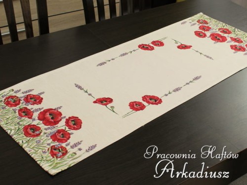 Bieżnik gobelinowy "Maki" 38x100