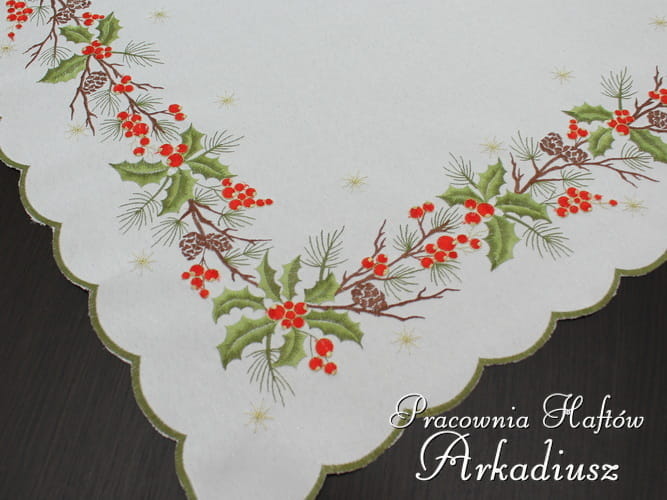 Serwety świąteczne "ostrokrzew"