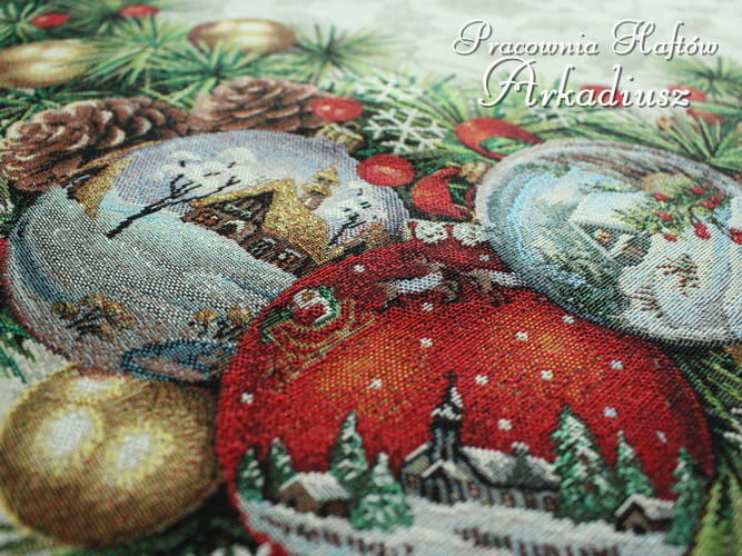 Gobelinowa serweta świąteczna 98x98 "stroik"