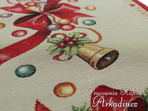 Gobelinowe bieżniki świąteczne "wianek"