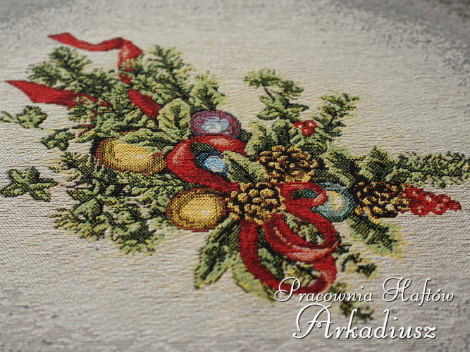 Świąteczna serweta gobelinowa "gwiazda betlejemska"