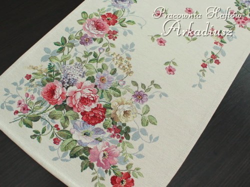 Bieżnik gobelinowy "Róża angielska"