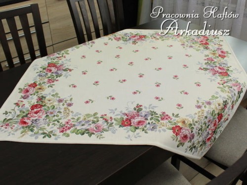 Serweta gobelinowa 98x98 "Róża angielska"