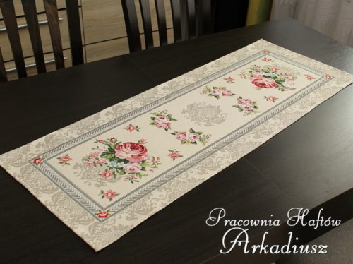 Gobelin "Róża beżowa" bieżnik 38x100