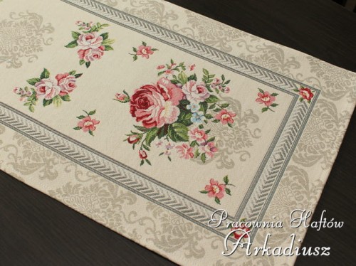 Gobelin "Róża beżowa" bieżnik