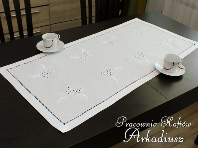 Bieżnik haftowany ręcznie "Winogrona" 50x100