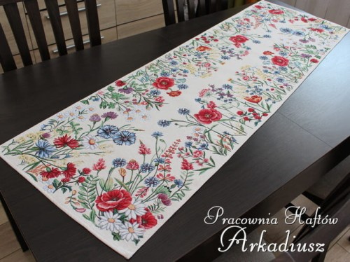 Bieżnik gobelinowy 42x140 "Łąka"