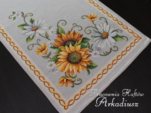 Bieżnik gobelinowy "Słoneczniki" 38x100