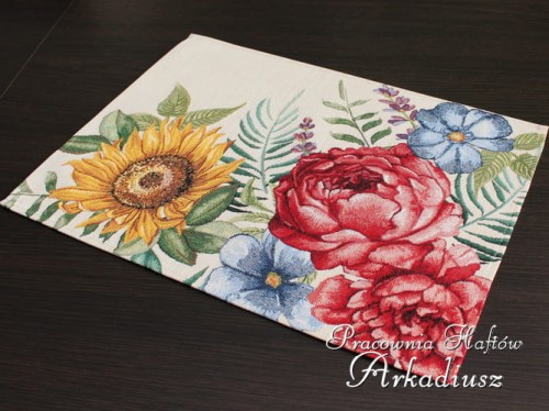 Podkładka Gobelinowa "Duże Kwiaty" 35x45