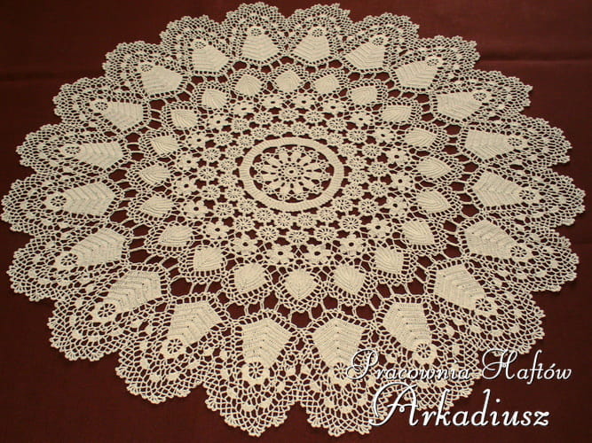 Serweta koniakowska Ø 85 beżowa