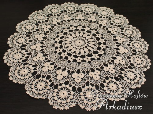 Serweta koniakowska Ø 60 beż