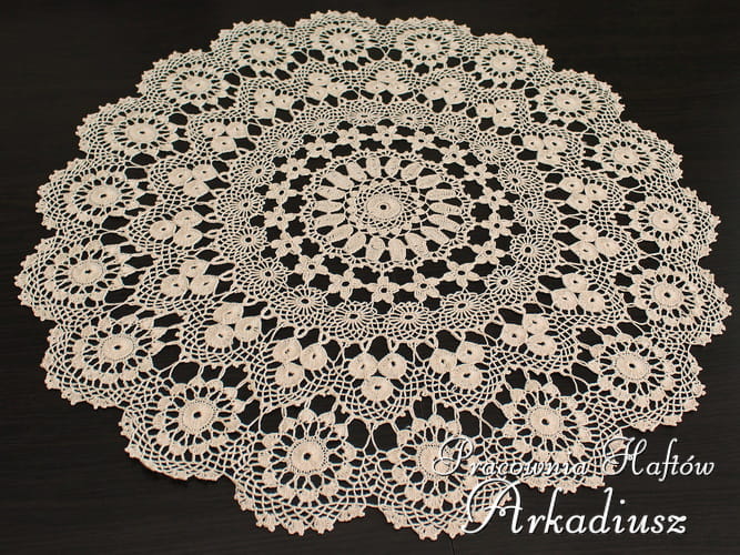 Serweta koniakowska Ø 60 beż