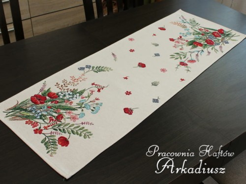 bieżnik gobelinowy "Polne kwiaty" 36x96