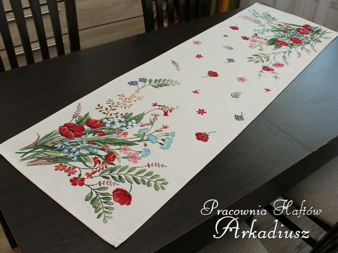 bieżnik gobelinowy "Polne kwiaty"  42x140