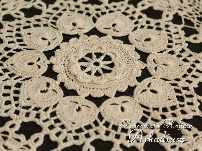 Komplet serwet koniakowskich beż 1+6