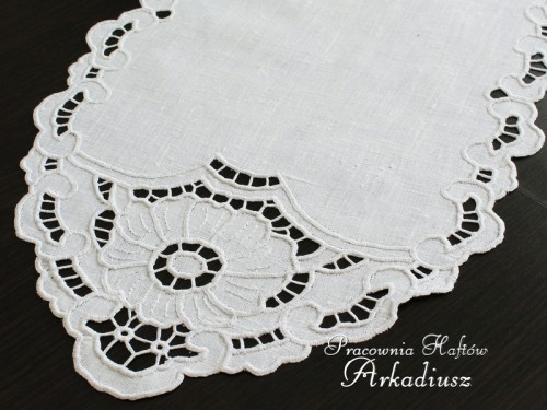 bieżnik z grubego płótna lnianego