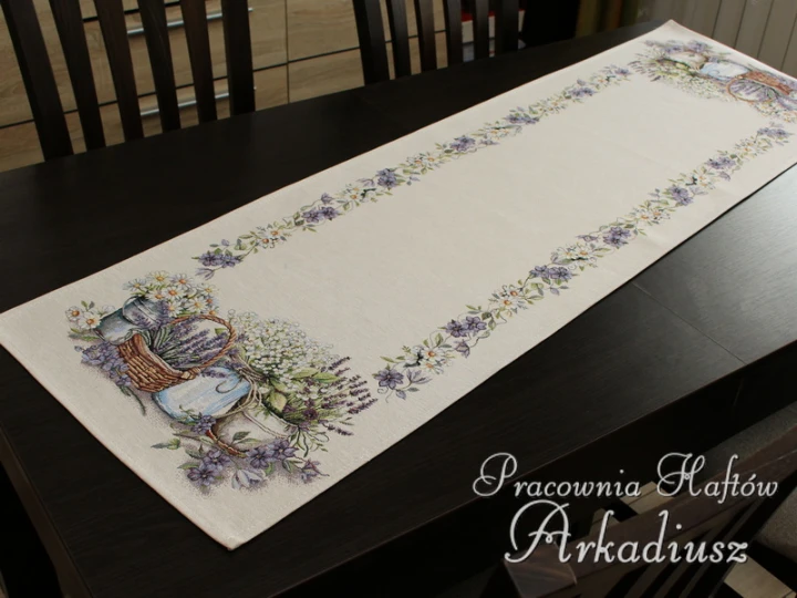 Bieżnik gobelinowy 42x140 "polny ogródek"