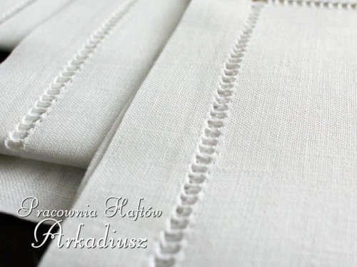 Serwety lniane z mereżką 38x38