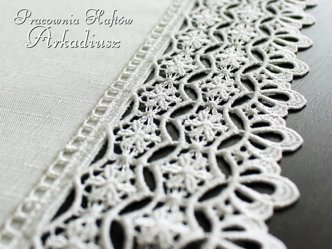 Serwety z gipiurą "Julia" ekri + beż