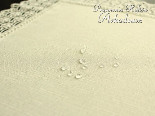 Serwety z gipiurą "Julia" ekri + beż