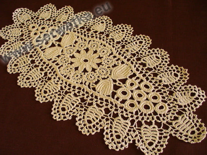 Serweta koniakowska 25x48 beż