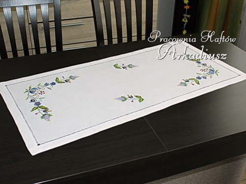 Bieżnik z haftem kaszubskim 50x85