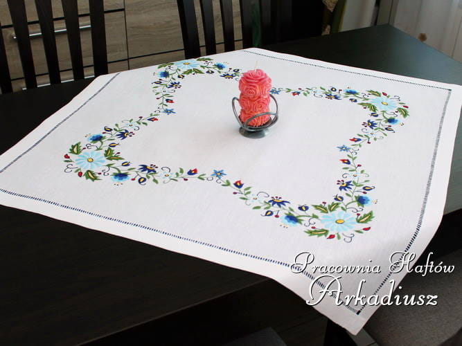 Serweta kaszubska haft ręczny  85x85