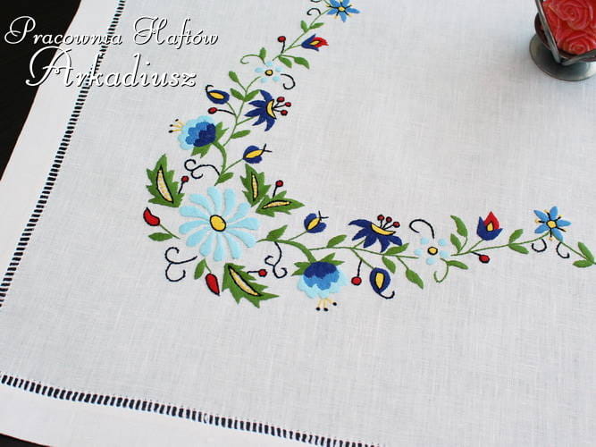 Serweta kaszubska haft ręczny