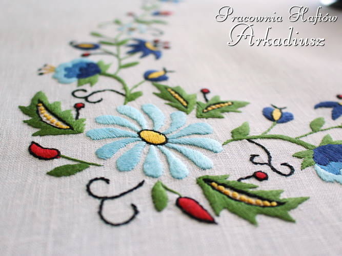 ręczny haft kaszubski
