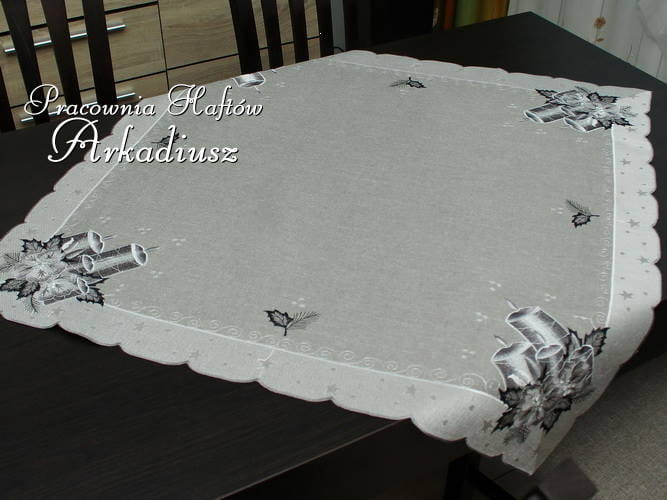 Serwety świąteczne "Szare świece"