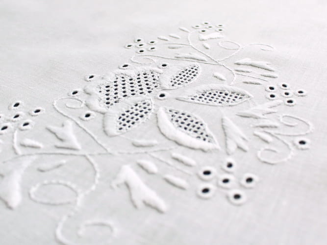 haft ręczny "Mak stylizowany"