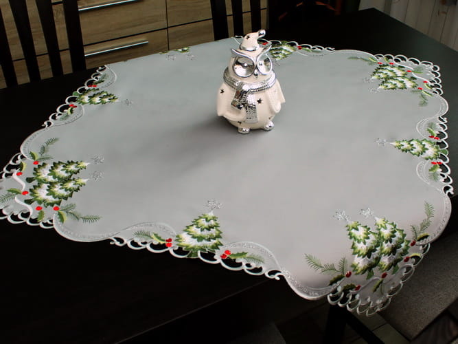 Serwety świąteczne "choinki" na szarym 85x85