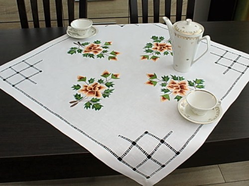 Serweta "Herbaciane róże"