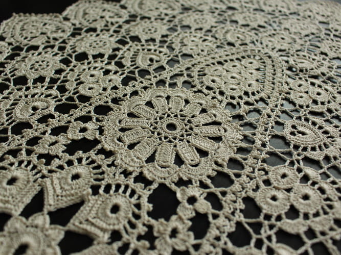 Bieżnik koniakowski 60x110 beż