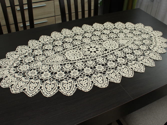 Bieżnik koniakowski 60x110 beż