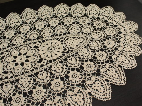 Bieżnik koniakowski 60x110 beż