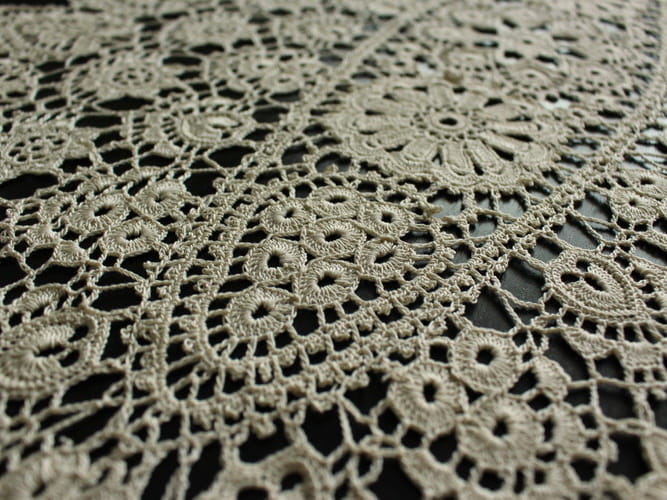 Bieżnik koniakowski 60x110 beż